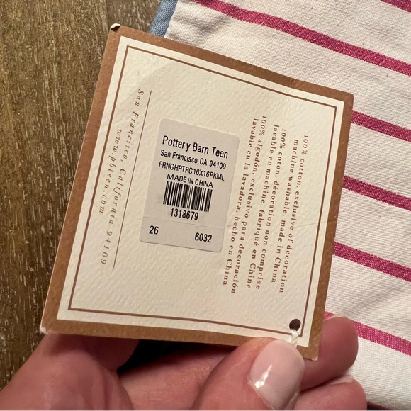 Pottery Barn Teen Frilly Fringe Pillow Cover - Picture 8 of 12